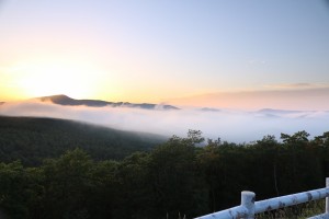 夕陽丘展望台から見る車山