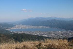 高ボッチ山から見た諏訪湖