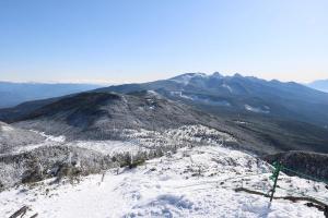 北横岳から見た真冬の南八ヶ岳